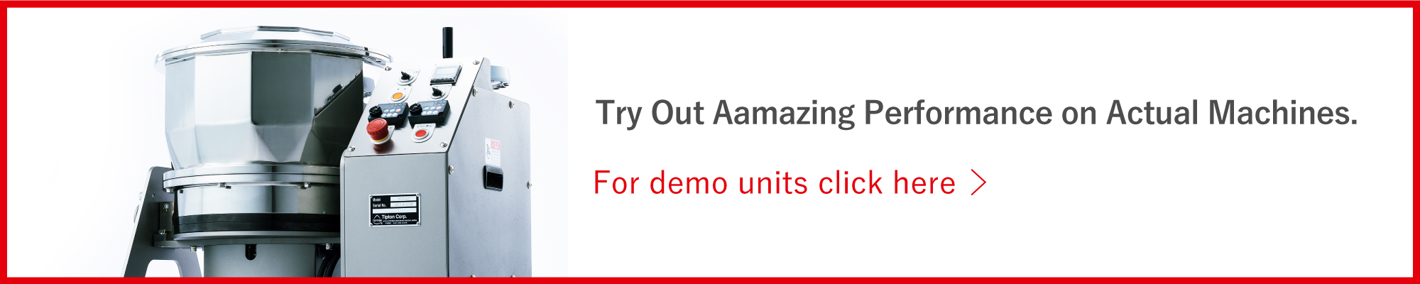 Try Out Aamazing Performance on Actual Machines. 